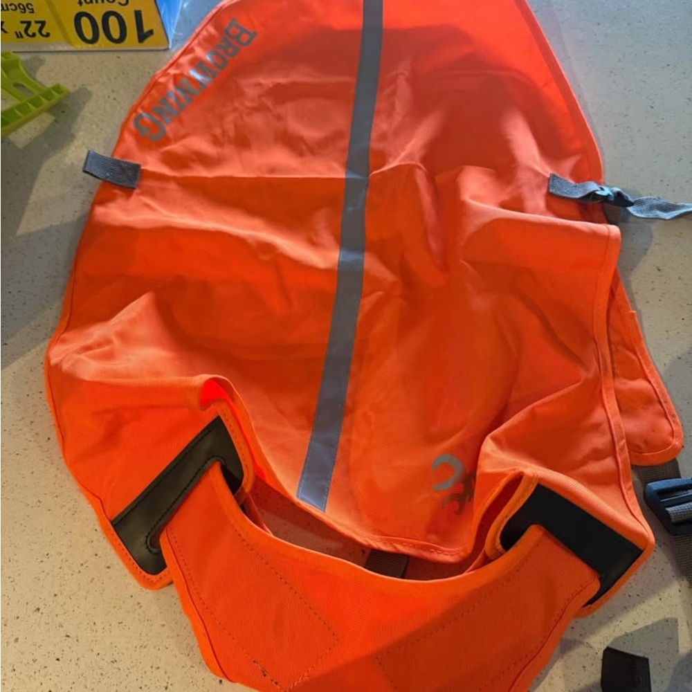 Bright Orange Dog Hunting Safety Vest